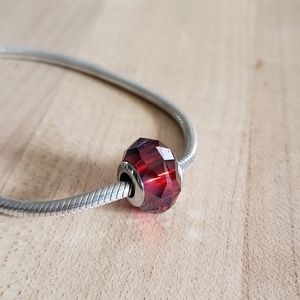 Authentic Chamilia Red Swarovski bead